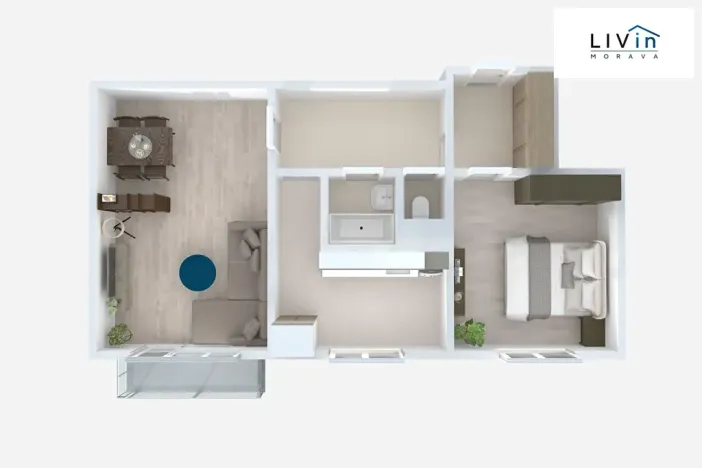 Pronájem bytu 2+1, Olomouc, U místní dráhy, 52 m2