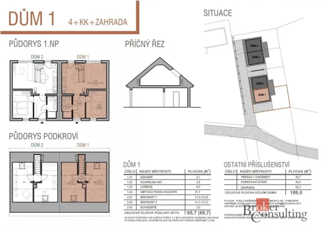 Prodej bytu 4+kk, Dlouhá Ves, 69 m2