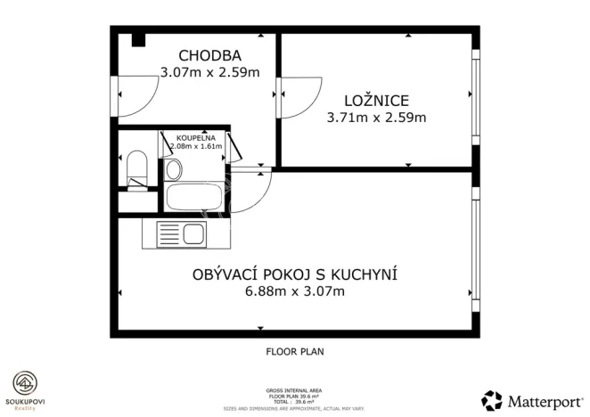 Pronájem bytu 2+kk, Hořovice, Na Radosti, 38 m2