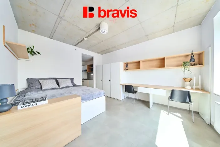 Pronájem bytu 1+kk, Brno - Trnitá, Dornych, 26 m2