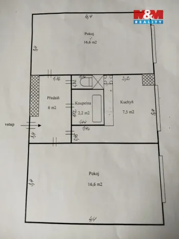 Pronájem bytu 2+1, Praha - Strašnice, Vrátkovská, 57 m2