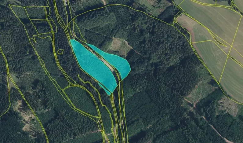 Prodej lesa, Bradlecká Lhota, 36126 m2