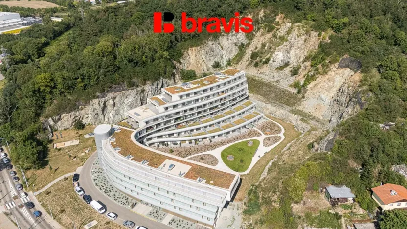 Pronájem bytu 2+kk, Brno - Komín, Bystrcká, 57 m2