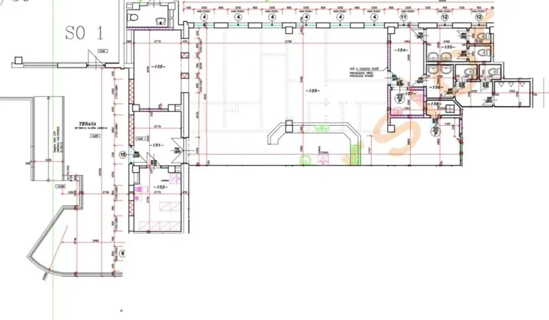 Pronájem obchodního prostoru, Sokolov, Gagarinova, 166 m2