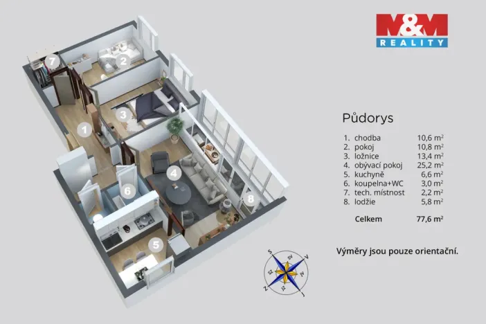 Prodej bytu 3+1, Most, U Lomu, 72 m2