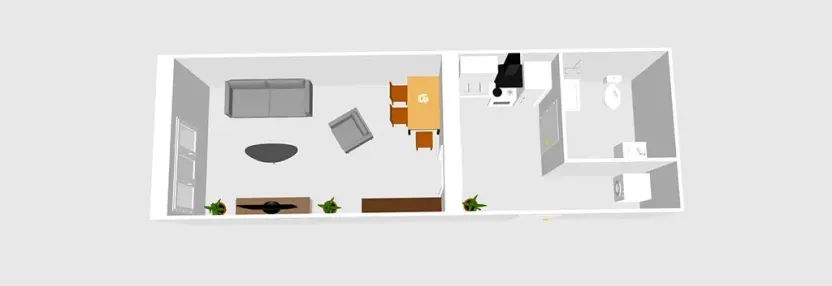 Pronájem bytu 1+kk, Ostrava, Denisova, 32 m2