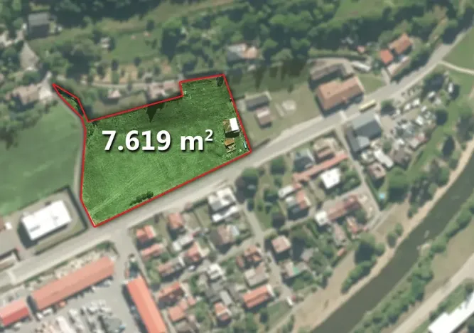 Prodej komerčního pozemku, Vsetín, Lázky, 7619 m2