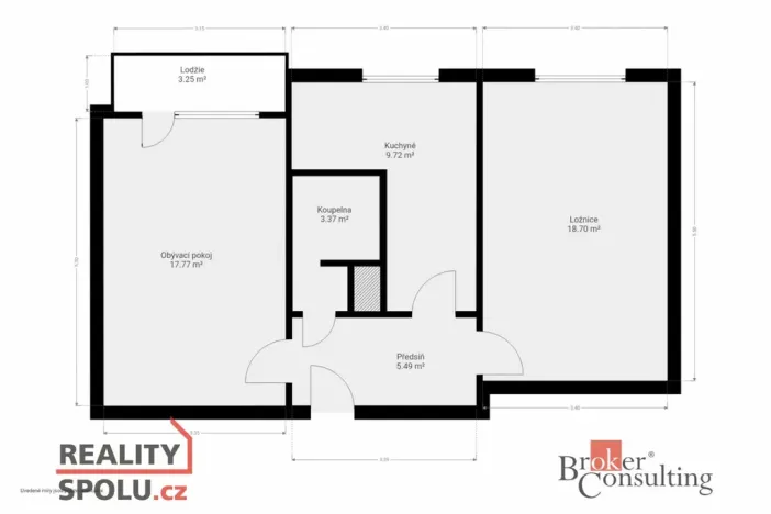 Pronájem bytu 2+1, Rokycany - Plzeňské Předměstí, Polní, 57 m2