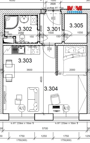 Pronájem bytu 1+kk, Žďár nad Sázavou - Žďár nad Sázavou 1, nám. Republiky, 36 m2