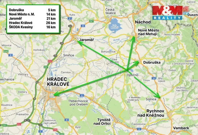 Prodej bytu 3+1, Opočno, Nádražní, 81 m2