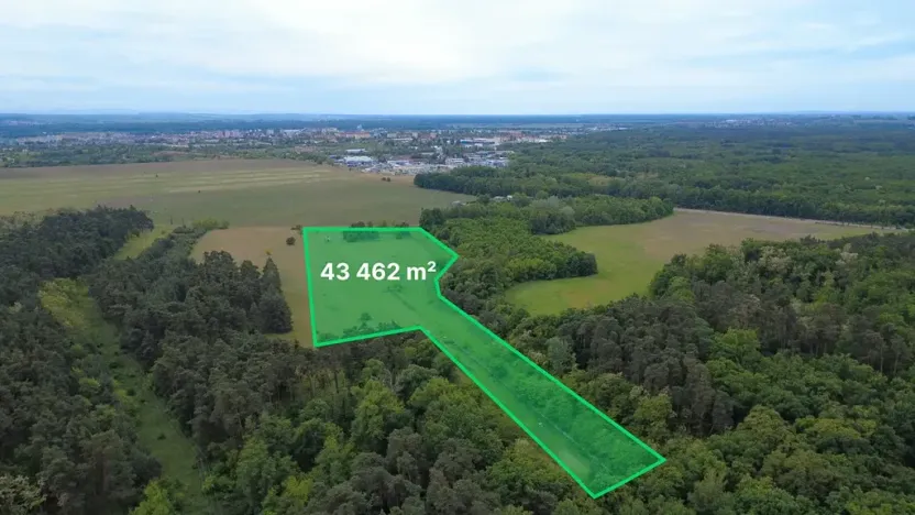 Prodej komerčního pozemku, Hodonín, 43462 m2