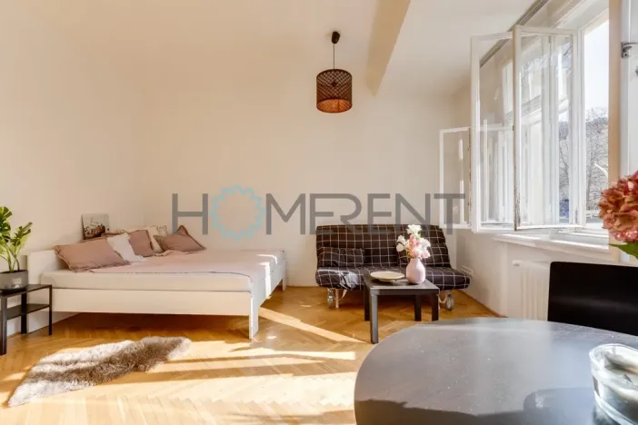 Pronájem bytu 1+kk, Praha - Nusle, Svatoslavova, 27 m2