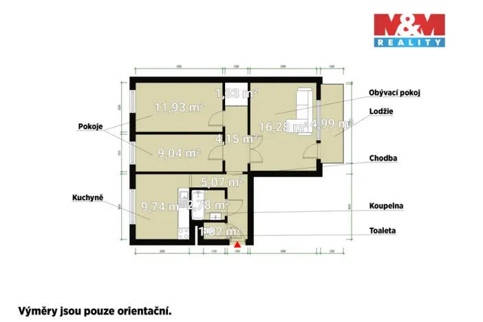 Pronájem bytu 3+1, Dobřany, F. X. Nohy, 61 m2