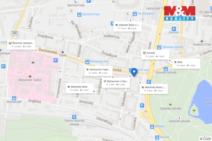 Prodej bytu 3+kk, Teplice, Duchcovská, 78 m2