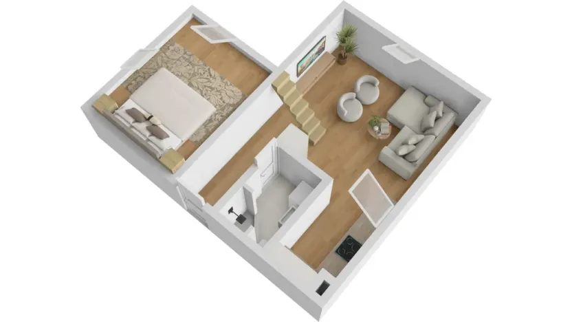 Prodej bytu 2+kk, Uherské Hradiště - Mařatice, 1. máje, 42 m2