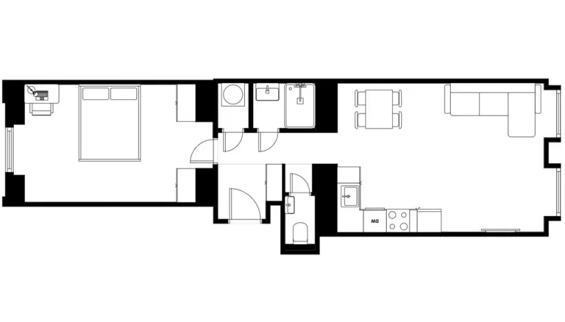Prodej bytu 2+kk, Praha - Žižkov, Víta Nejedlého, 49 m2