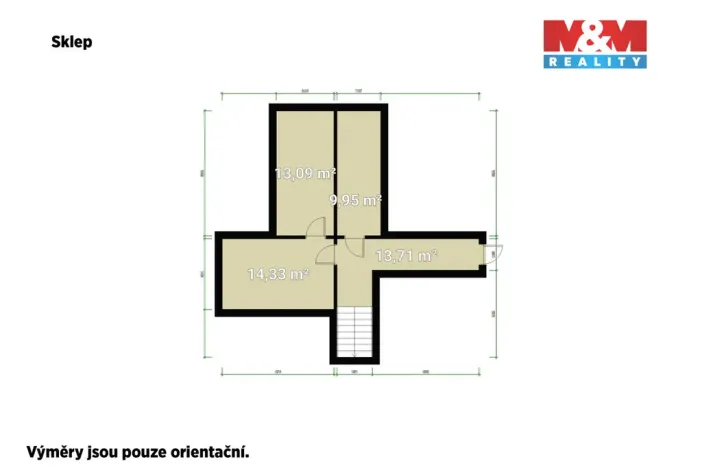 Prodej bytu 2+1, Černošice, Komenského, 109 m2