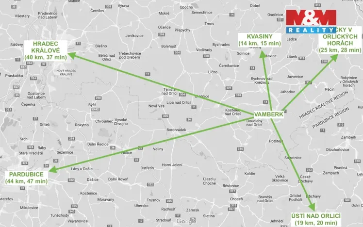 Pronájem bytu 2+1, Vamberk, Jiráskova, 47 m2