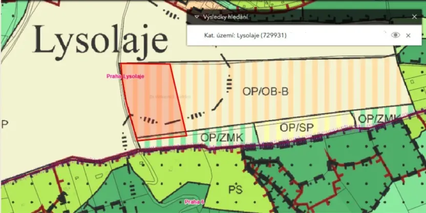 Prodej pole, Praha - Lysolaje, 17536 m2