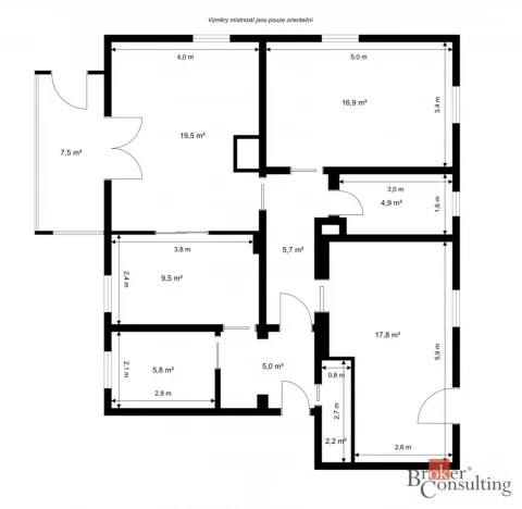 Prodej bytu 4+1, Liberec, Březinova, 97 m2