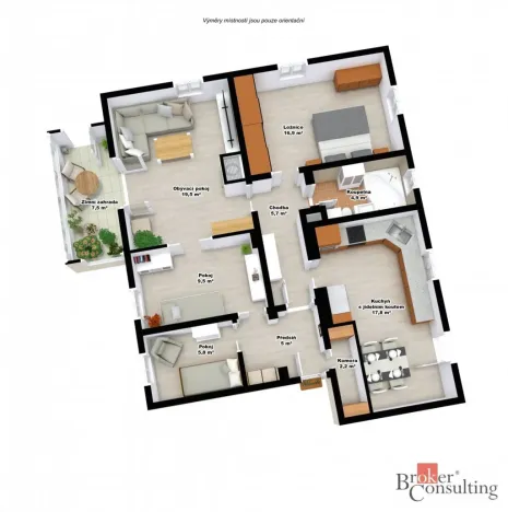 Prodej bytu 4+1, Liberec, Březinova, 97 m2