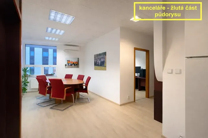 Pronájem kanceláře, Brno, Příkop, 226 m2