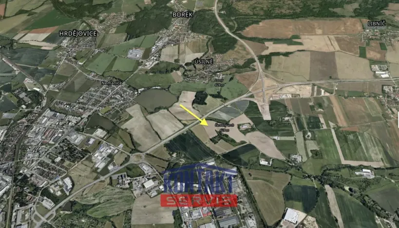 Prodej komerčního pozemku, Úsilné, 5515 m2