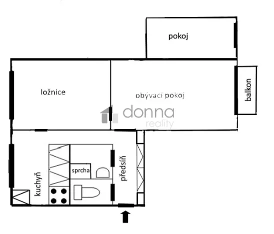 Pronájem bytu 3+1, Praha, Na stezce, 65 m2