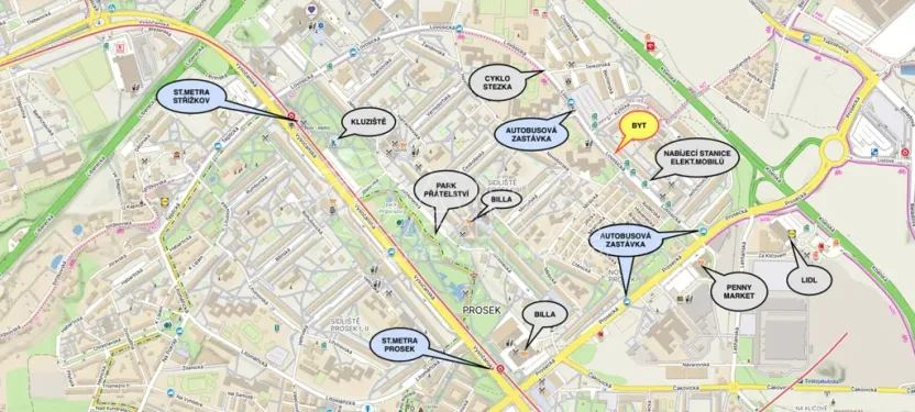 Prodej bytu 1+kk, Praha - Prosek, Lovosická, 34 m2