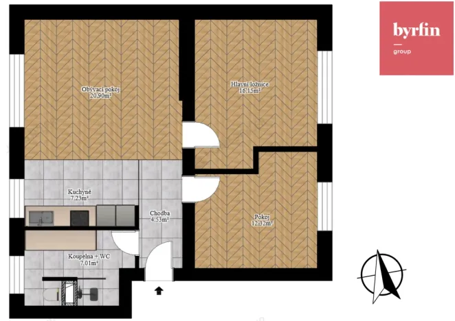 Prodej bytu 3+kk, Ostrava, U Kotelny, 66 m2