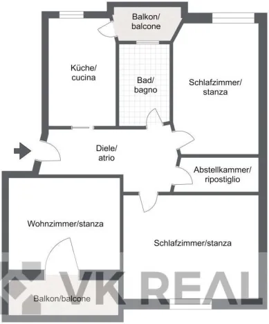 Prodej bytu 3+1, Merano, Itálie, 89 m2