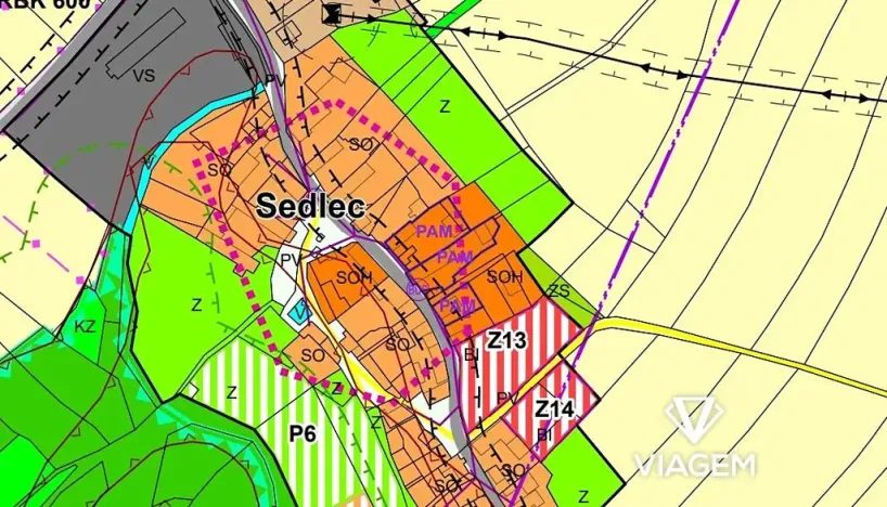 Prodej podílu zahrady, Sedlec, 444 m2