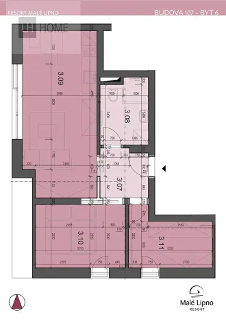 Prodej bytu 3+kk, Černá v Pošumaví, 46 m2