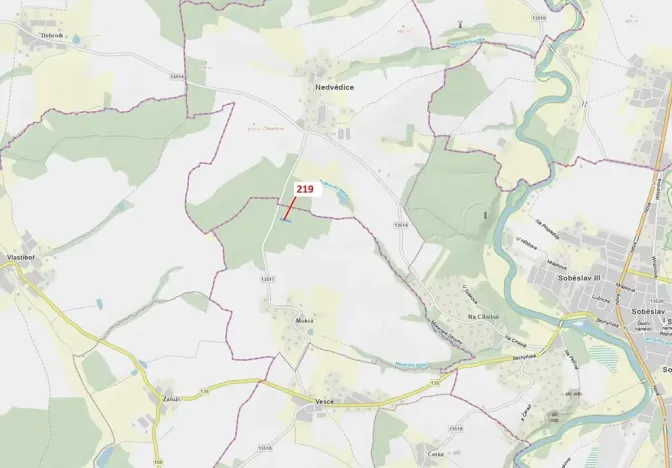 Dražba lesa, Vesce, 1673 m2