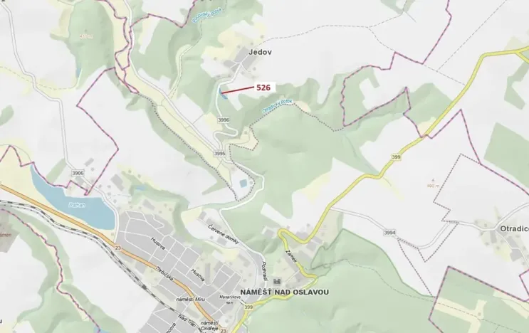 Dražba lesa, Náměšť nad Oslavou, 1796 m2