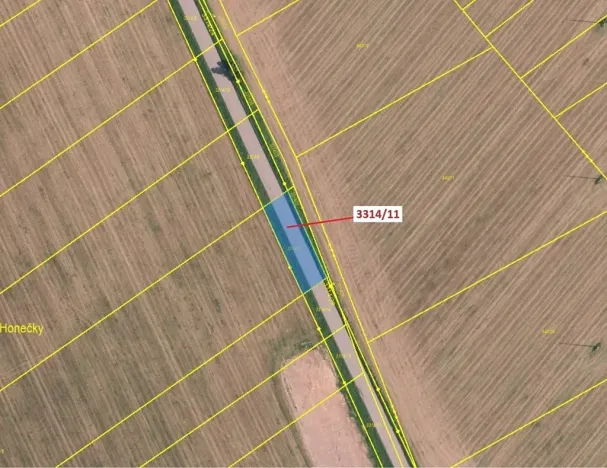 Dražba pozemku, Březník, 488 m2