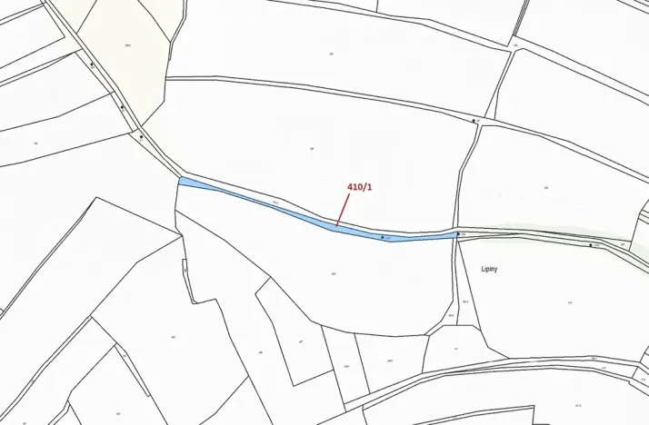 Dražba pozemku, Olešná, 783 m2