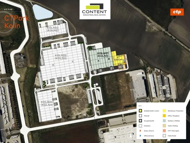 Pronájem výrobních prostor, Ovčáry, 3504 m2