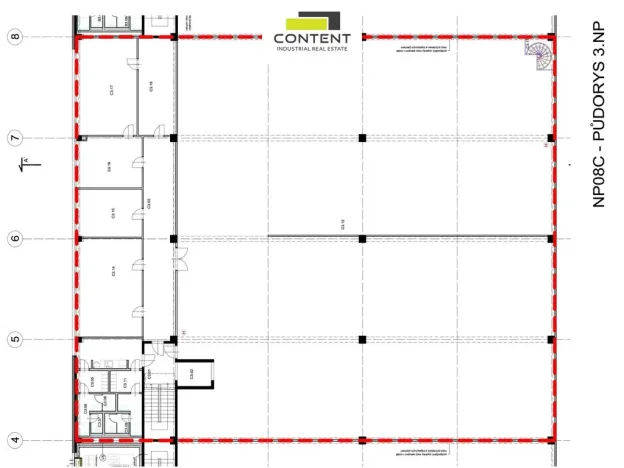 Pronájem skladu, Praha - Horní Počernice, K Bílému vrchu, 1591 m2