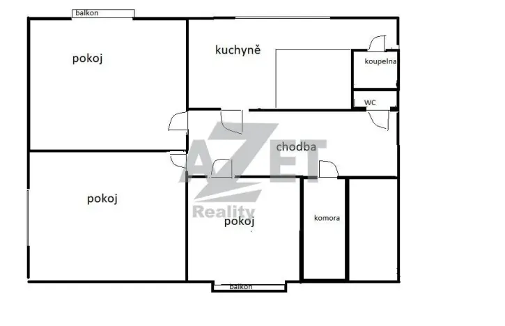 Prodej bytu 3+1, Jeseník, 77 m2