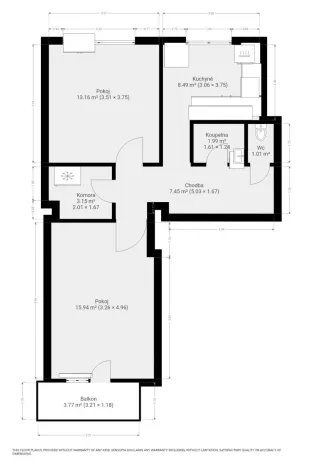 Pronájem bytu 2+1, Brno, Lomená, 52 m2