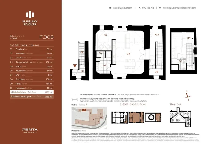 Prodej bytu 2+kk, Praha - Nusle, Bělehradská, 126 m2