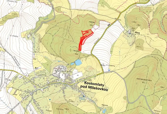 Prodej louky, Kostomlaty pod Milešovkou, 26512 m2