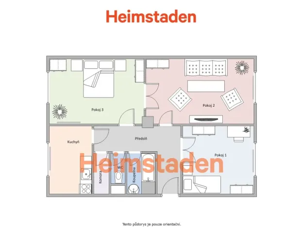 Pronájem bytu 3+1, Karviná - Nové Město, Dvořákova, 75 m2