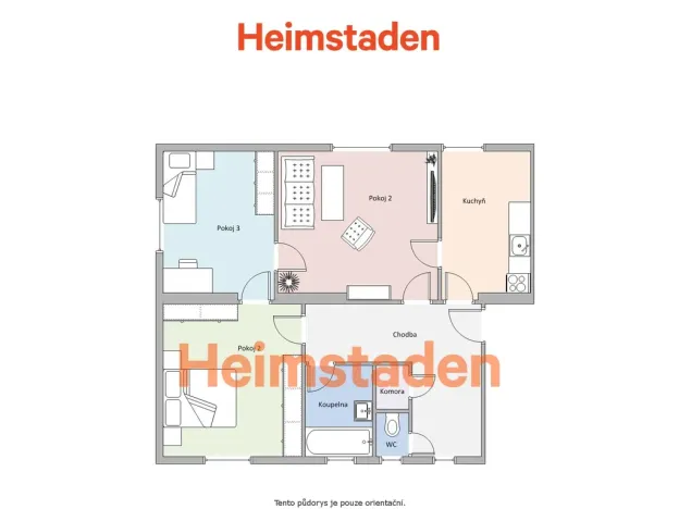 Pronájem bytu 3+1, Havířov - Prostřední Suchá, Kapitána Jasioka, 69 m2