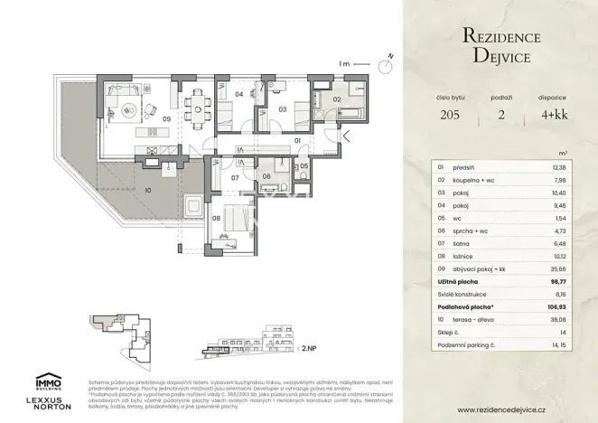 Prodej bytu 4+kk, Praha - Dejvice, U dejvického rybníčku, 107 m2