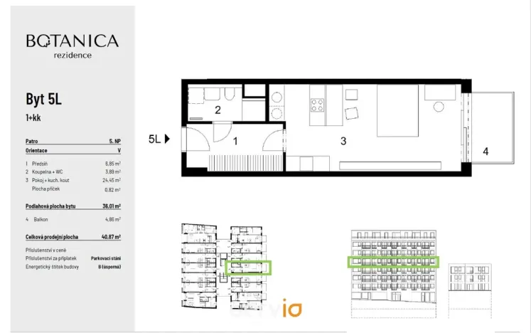 Prodej bytu 1+kk, Brno, Stará, 36 m2