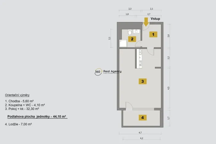 Prodej bytu 1+kk, Praha - Braník, Skálové, 51 m2