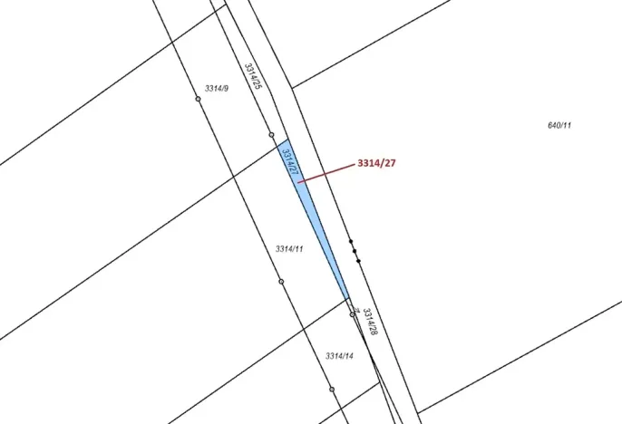 Dražba pozemku, Březník, 86 m2