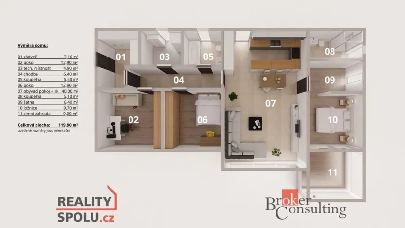 Prodej rodinného domu, Zlatá, 120 m2